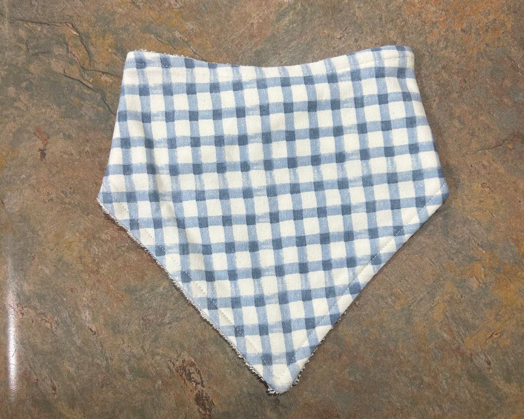 Blue Gingham Bib