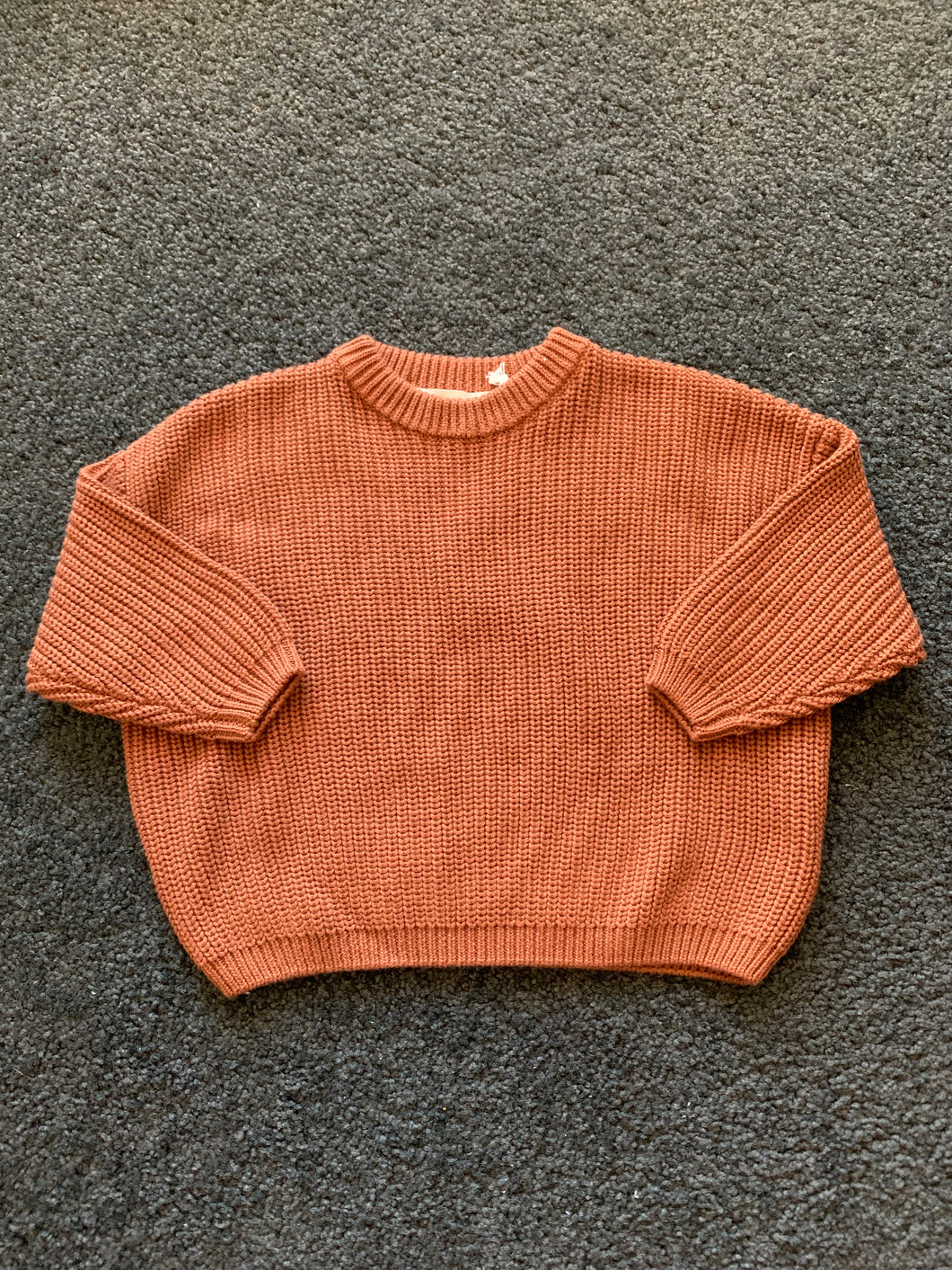 Rust Chunky Knit