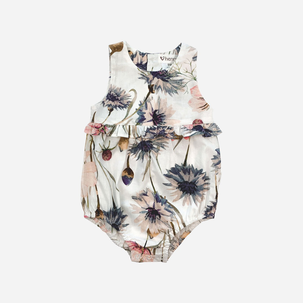 Nora Romper - Summer Blues Floral