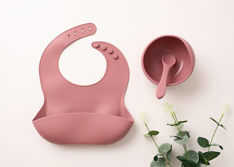 Pink 3 Piece Feeding Set