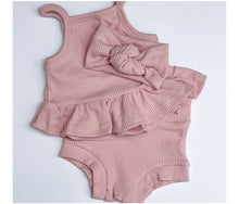 Load image into Gallery viewer, Peplum Singlet- Lolly Pink
