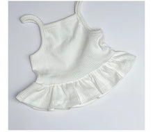 Load image into Gallery viewer, Peplum Singlet- Coconut
